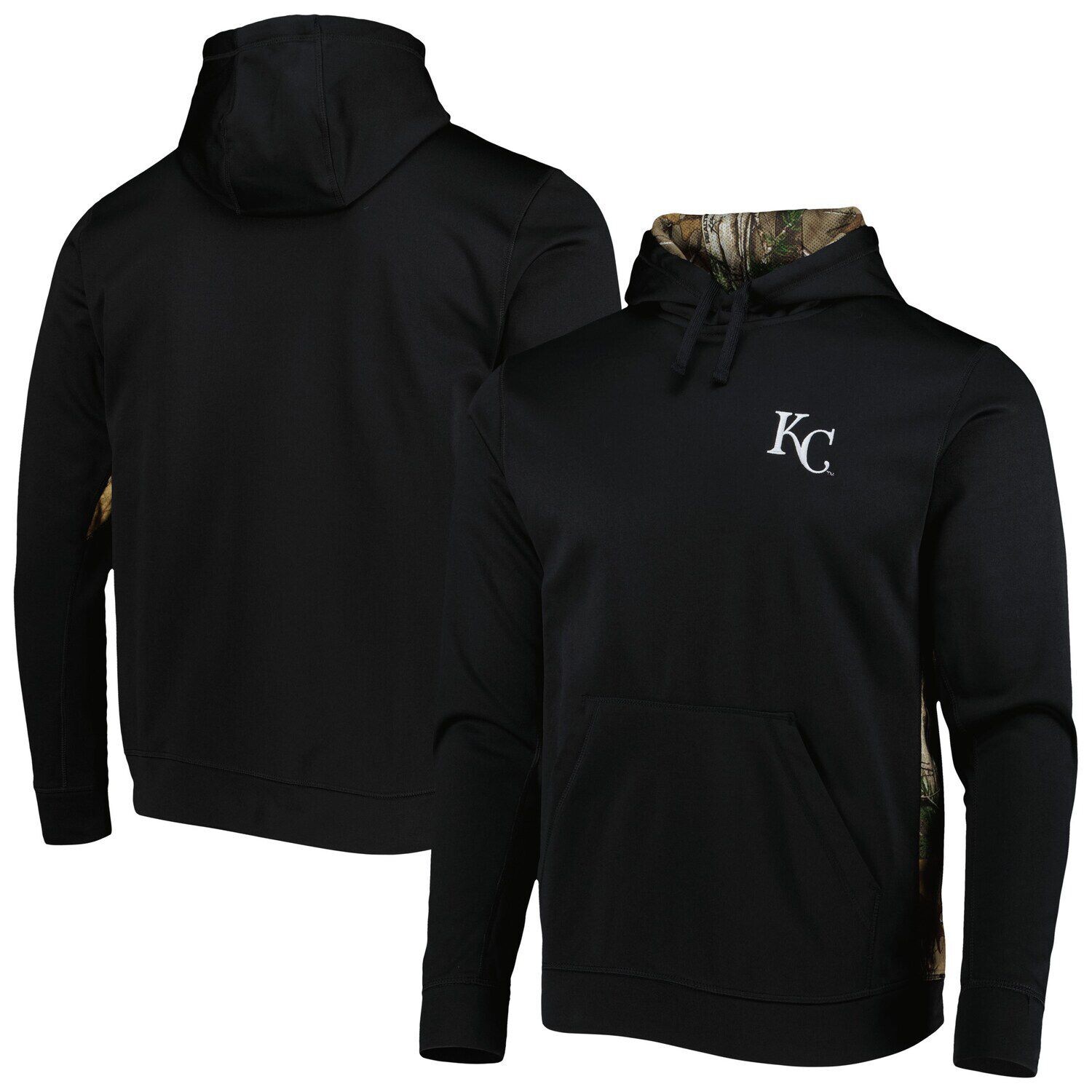 

Мужской пуловер с капюшоном Dunbrooke Black/Camo Kansas City Royals Ranger