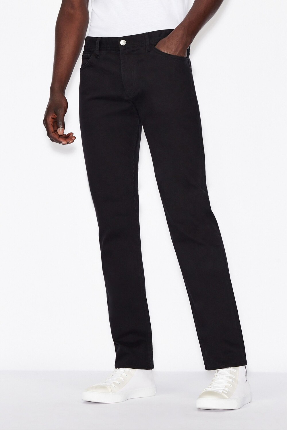 

J16 мужские джинсы прямого кроя Armani Exchange, черный