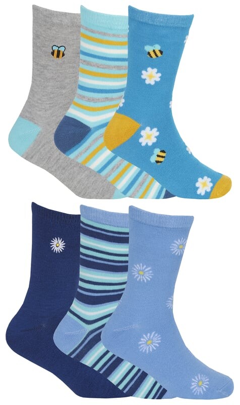 

Мягкие дышащие носки ромашка/пчелка Sock Snob, мультиколор