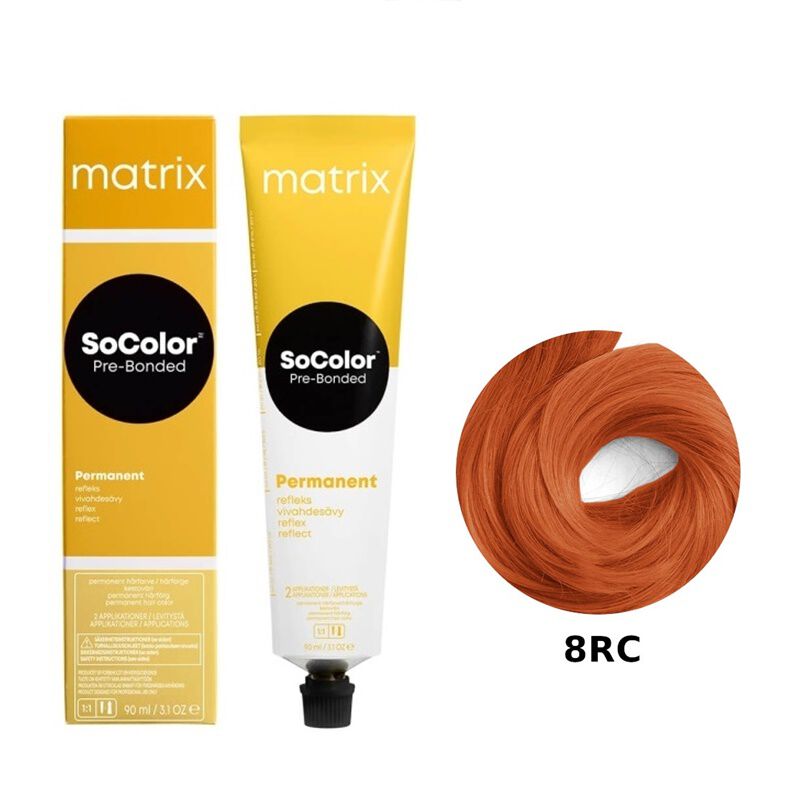 

Стойкая краска для волос 8rc Matrix Socolor Pre-Bonded Sored, 90 мл