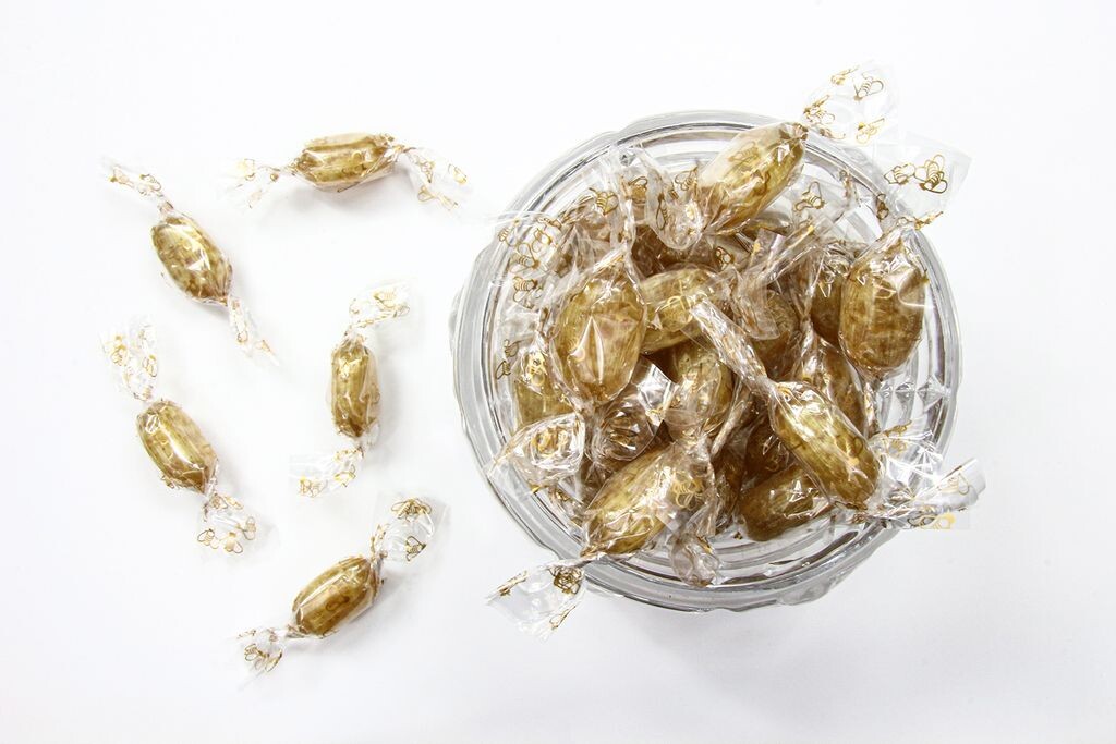 

Конфеты BEEKERSHOP карамельные с медом и прополисом, мятой и эвкалиптом 100г Imkershop