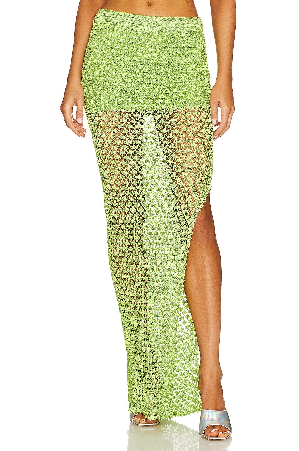 

Юбка SER.O.YA Sandy Crochet, лаймовый