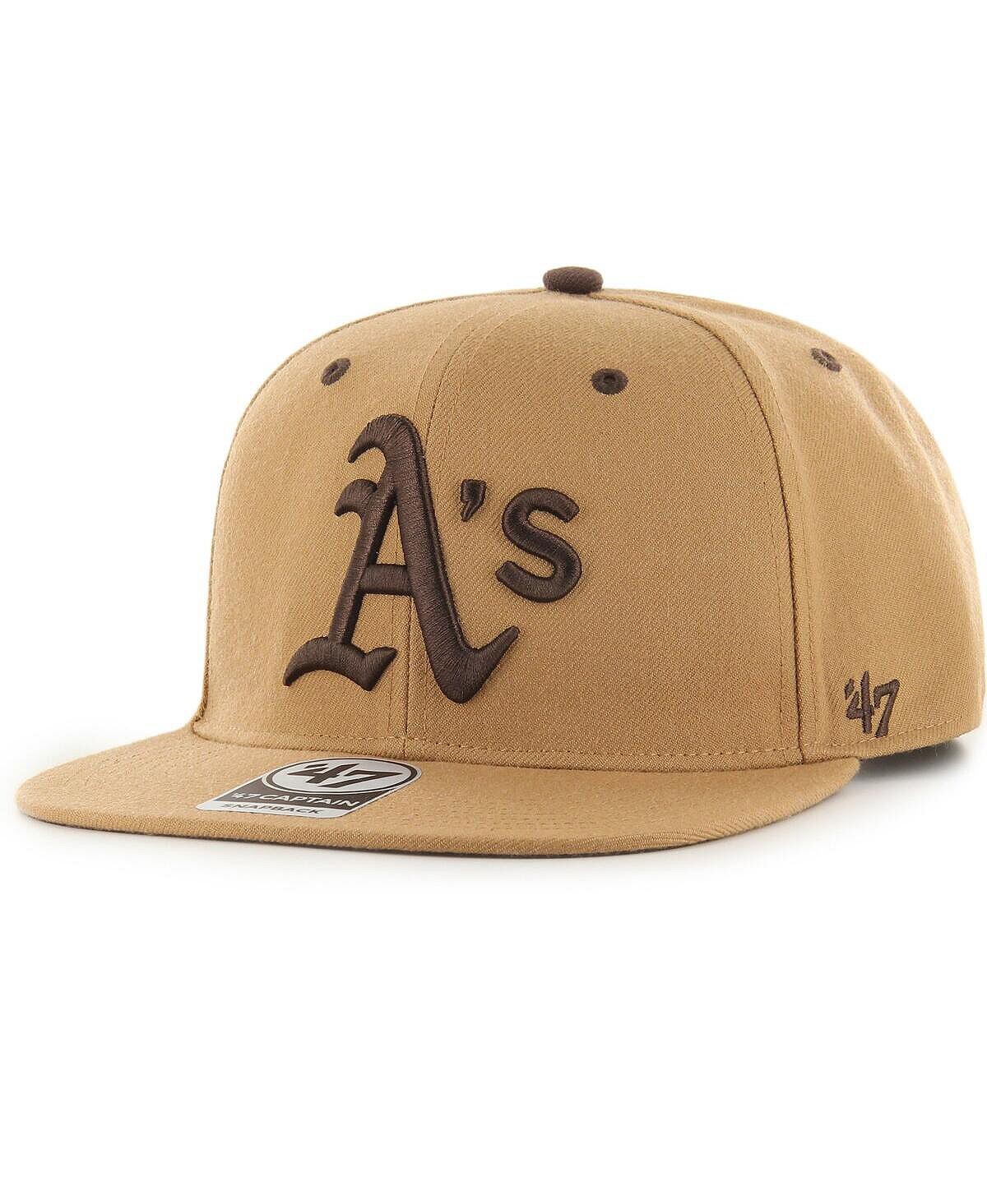

Мужская кепка Toffee Oakland Athletics Captain Snapback '47 Brand
