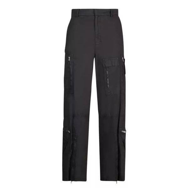 

Брюки stretch cotton zipper pants Givenchy, черный