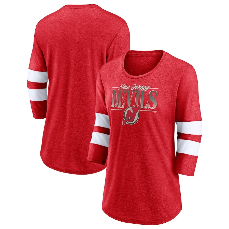 

Футболка с длинным рукавом Fanatics Branded New Jersey Devils, красный