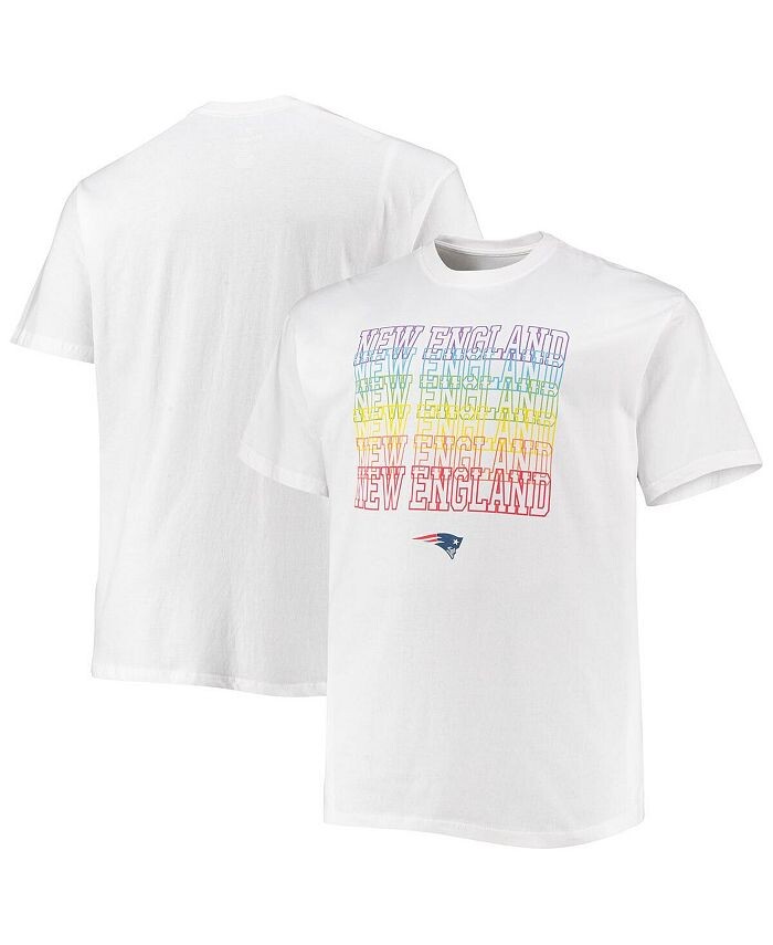 

Мужская белая футболка с логотипом New England Patriots Big and Tall City Pride Fanatics, белый