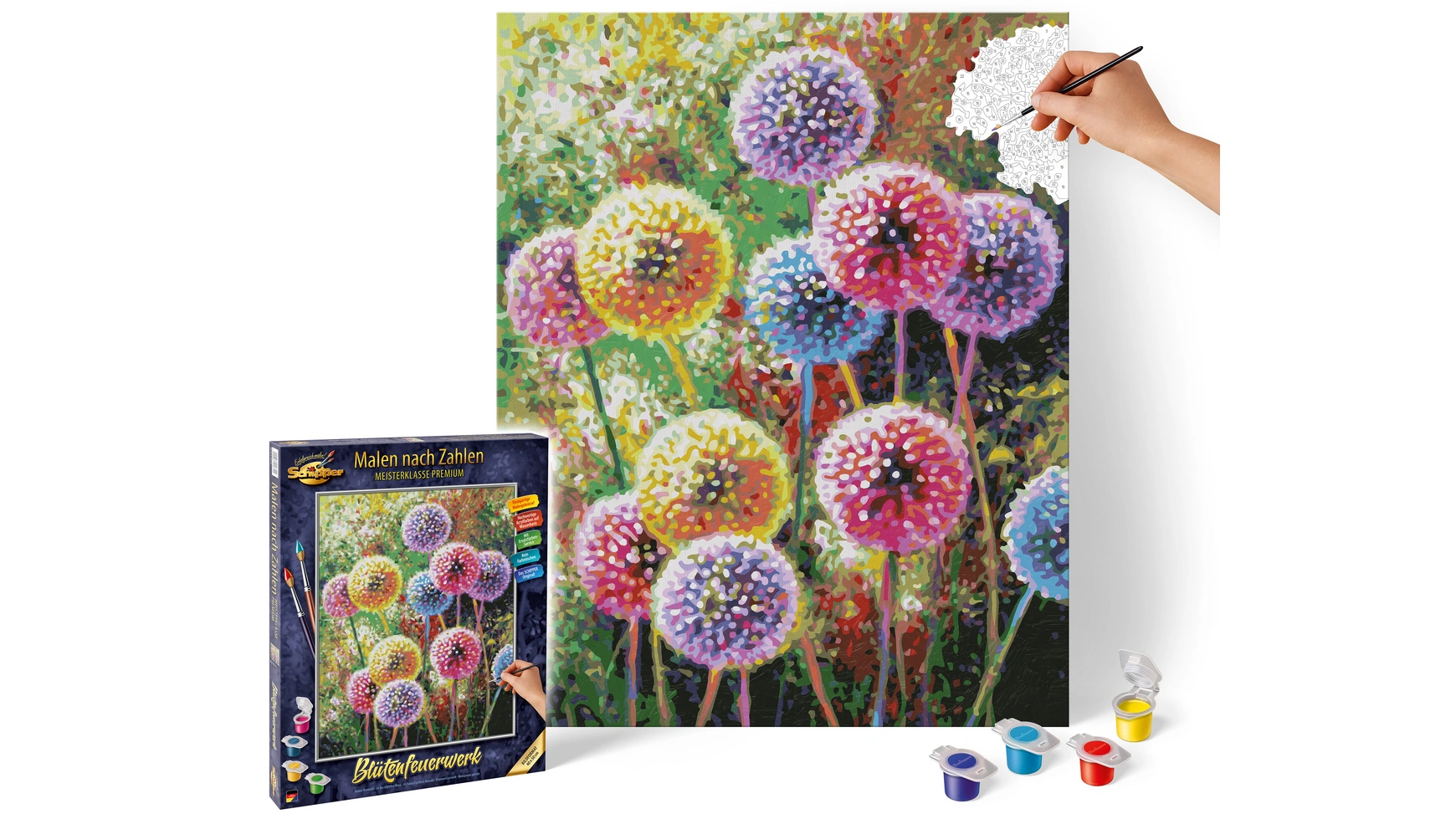 Картина Schipper по номерам Motif Group Premium Картина по номерам Цветочный фейерверк энчантималс цветочное волшебство