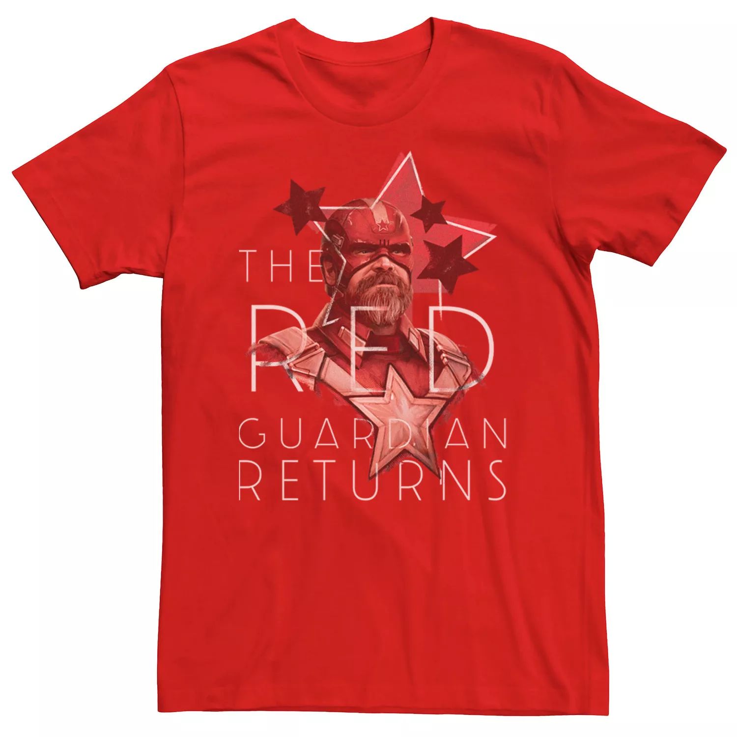 Мужская футболка Black Widow Red Guardian Returns Star Portrait Marvel hasbro фигурка marvel legends blw red guardian
