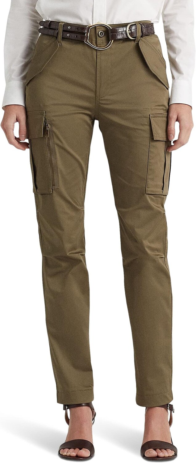 

Брюки-карго из хлопкового сатина для миниатюрных размеров LAUREN Ralph Lauren, цвет Olive Fern