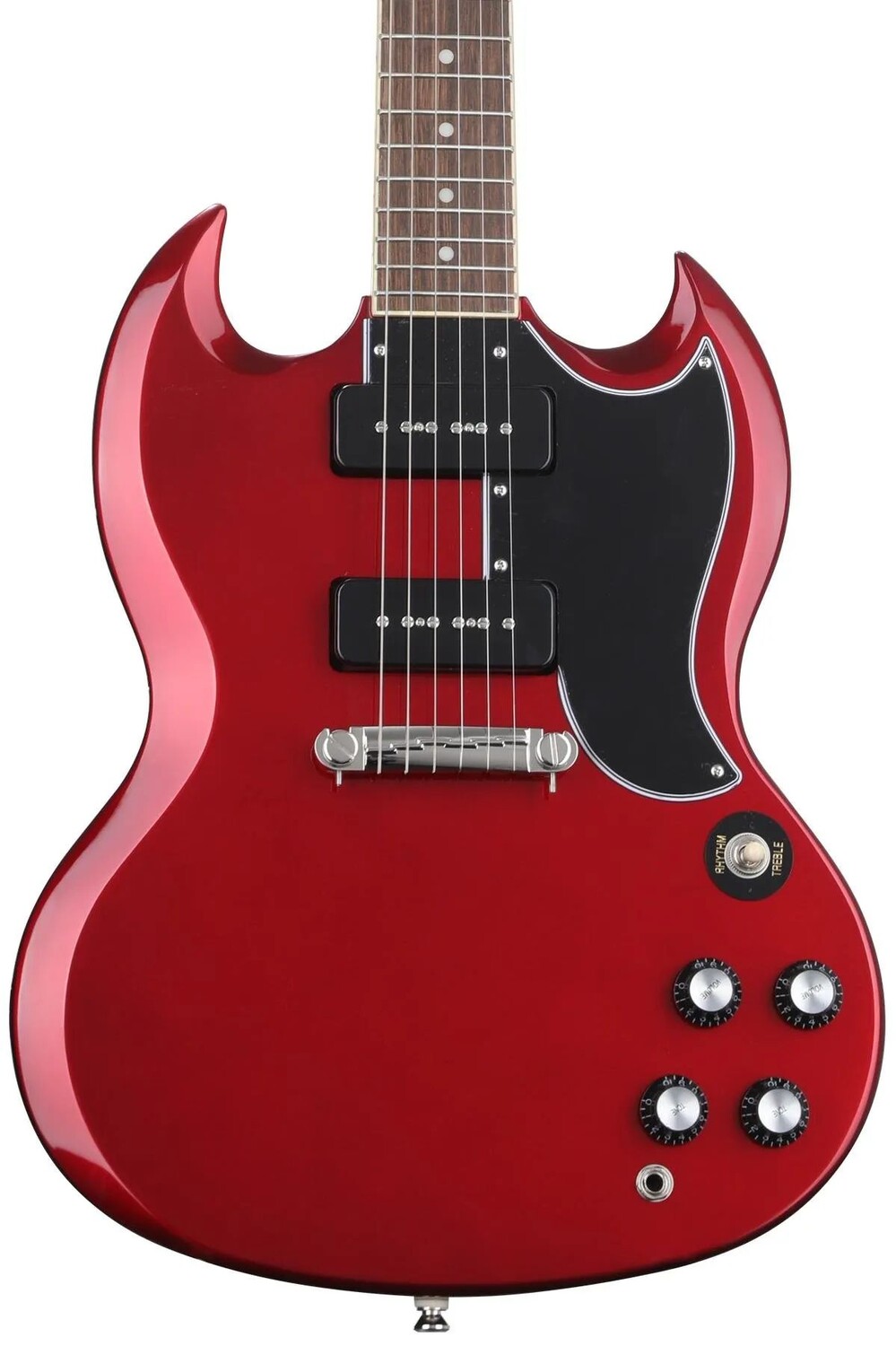 

Электрогитара Epiphone SG Special P-90 — сверкающий бордовый