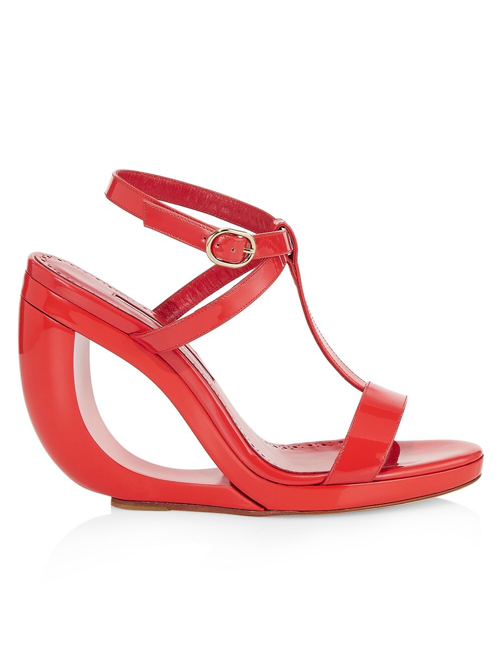 

Сандалии из лакированной кожи Kassa 105 Manolo Blahnik, красный