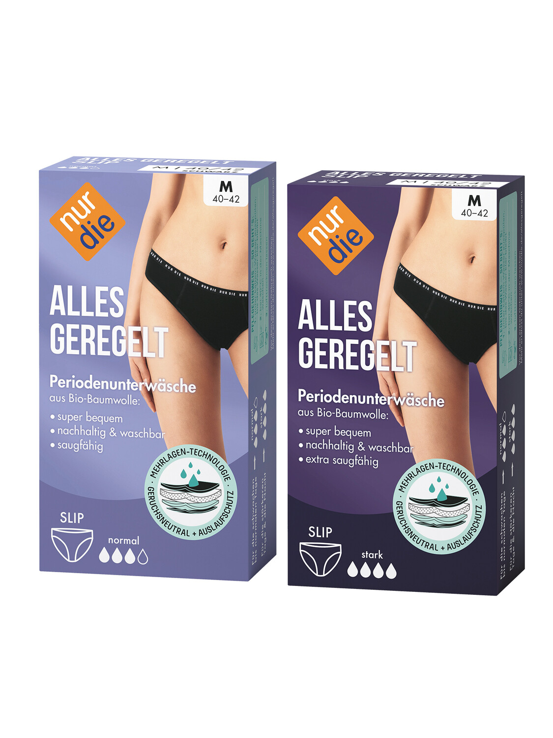 

Трусы Nur Die Perioden Alles Geregelt Set Tag + Nacht, черный