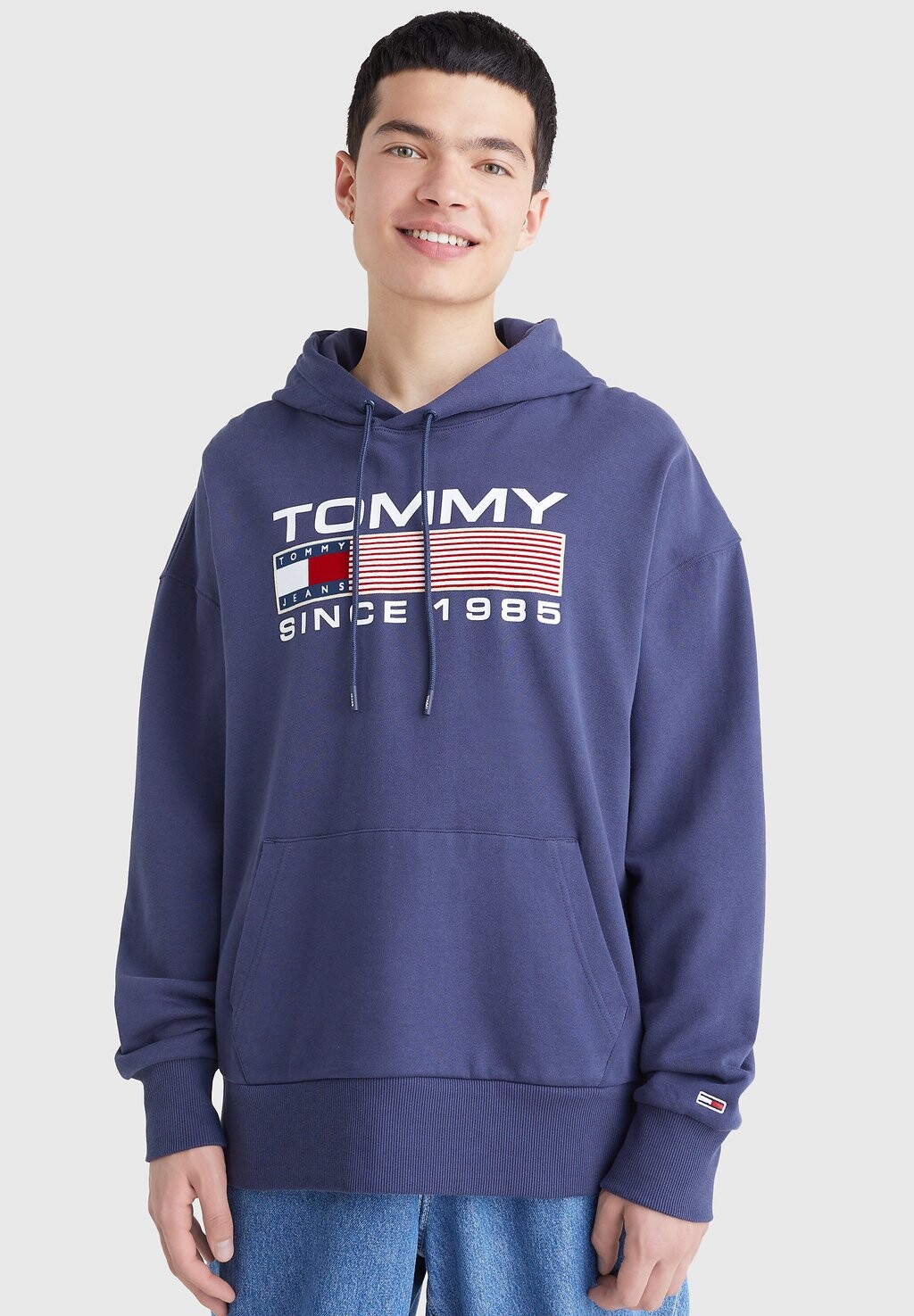 

Толстовка ATHLETIC LOGO HOODIE Tommy Jeans, темно-синий