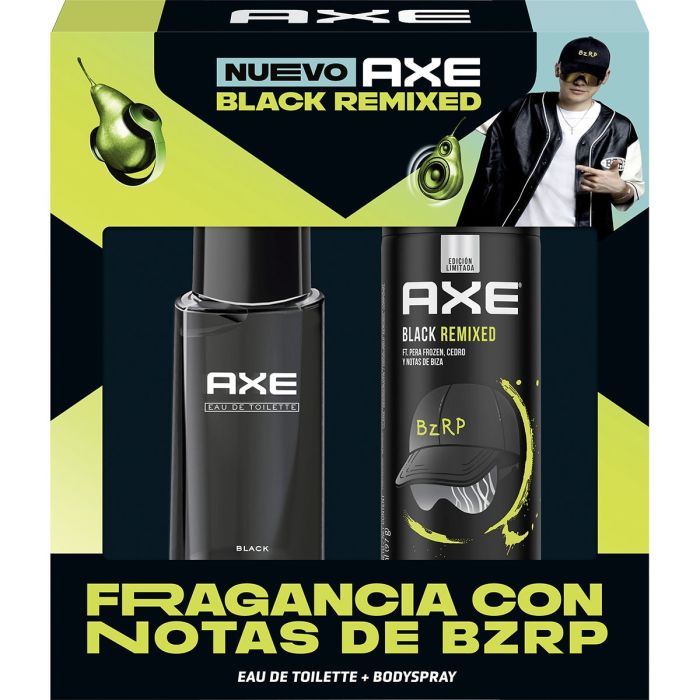 Набор косметики Estuche Black Remixed Bizarrap EDT + DEO Axe, EDT 75 ml + DEO 150 ml kraftwerk – remixed 3 lp