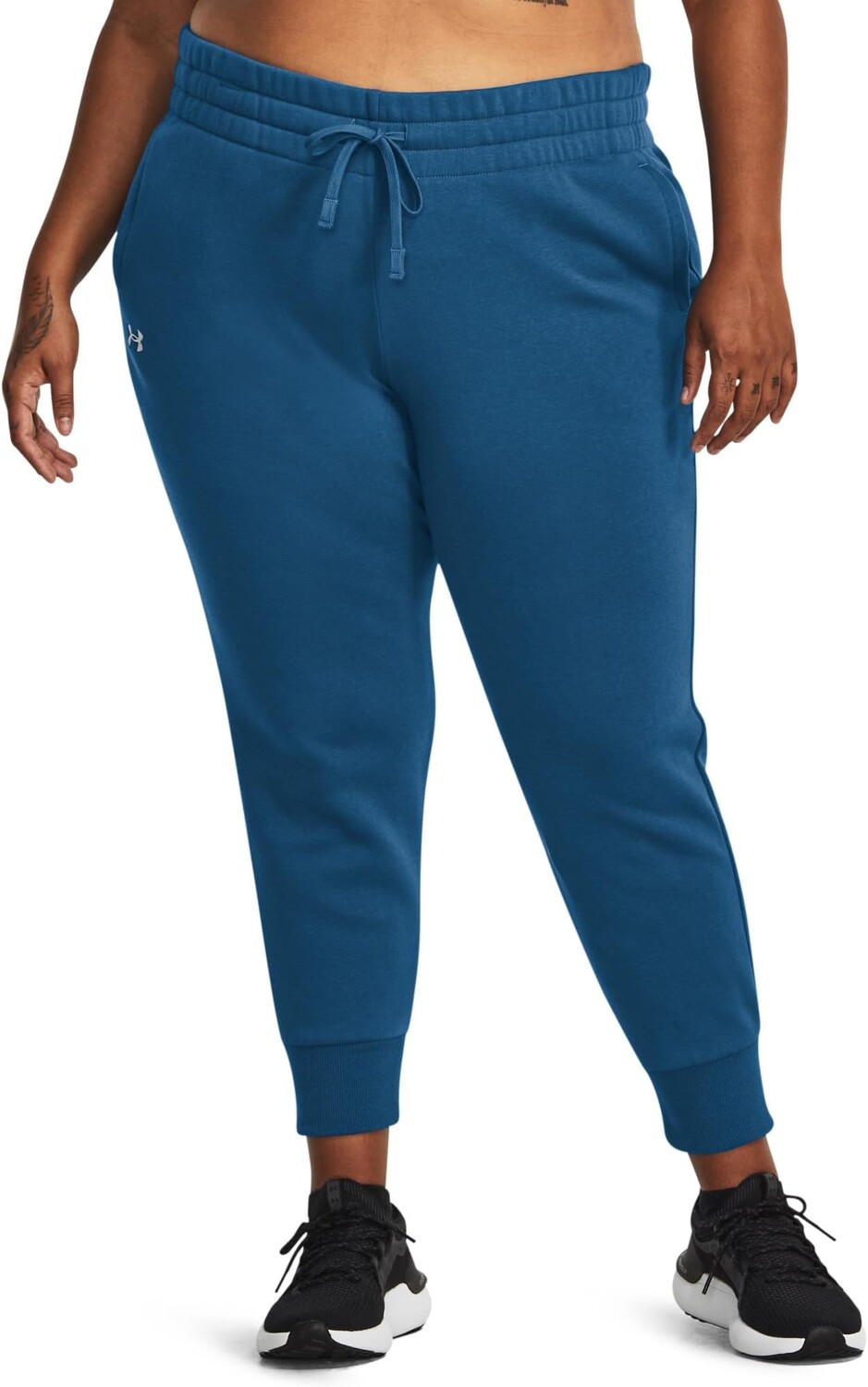 

Флисовые джоггеры Rival больших размеров Under Armour, цвет Varsity Blue/White