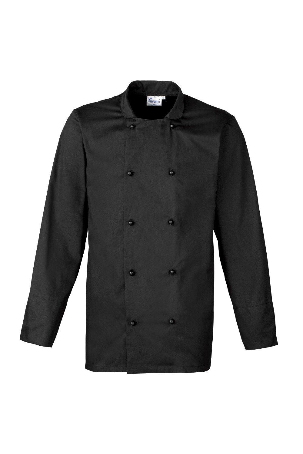 Куртка шеф-повара с длинными рукавами Cuisine Premier, черный