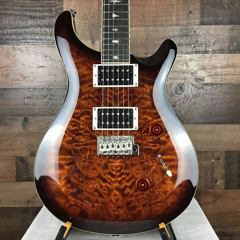

Электрогитара PRS SE Custom 24 Electric Guitar Quilt Black Gold Sunburst Gig Bag Free Ship 929