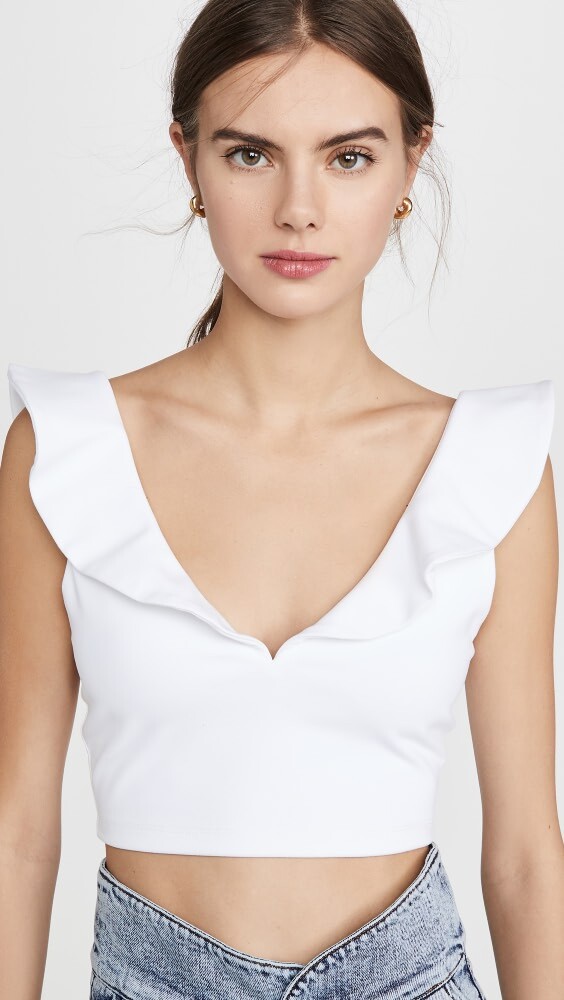 

Топ Susana Monaco Ruffled Crop