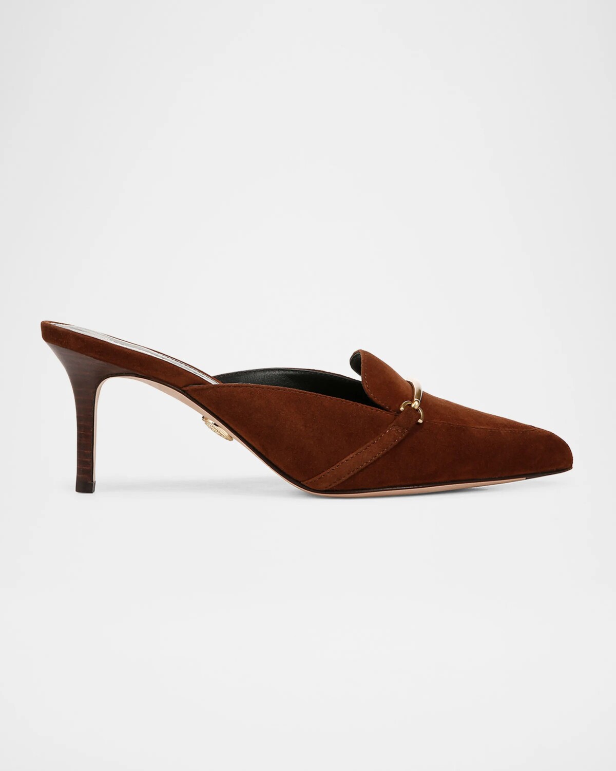 

Замшевые мюли Leslie на каблуке Veronica Beard, цвет Cedar Brown Suede