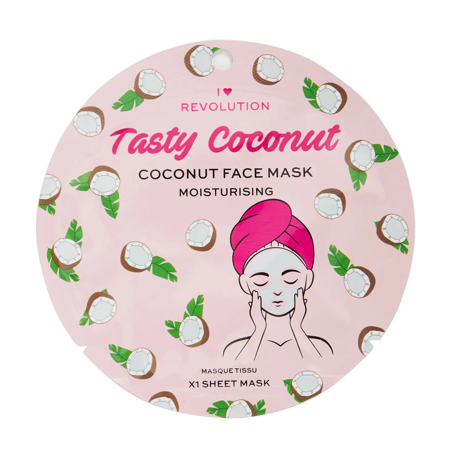 

Маска для лица I Heart Coconut Moisturising Printed sheet mask