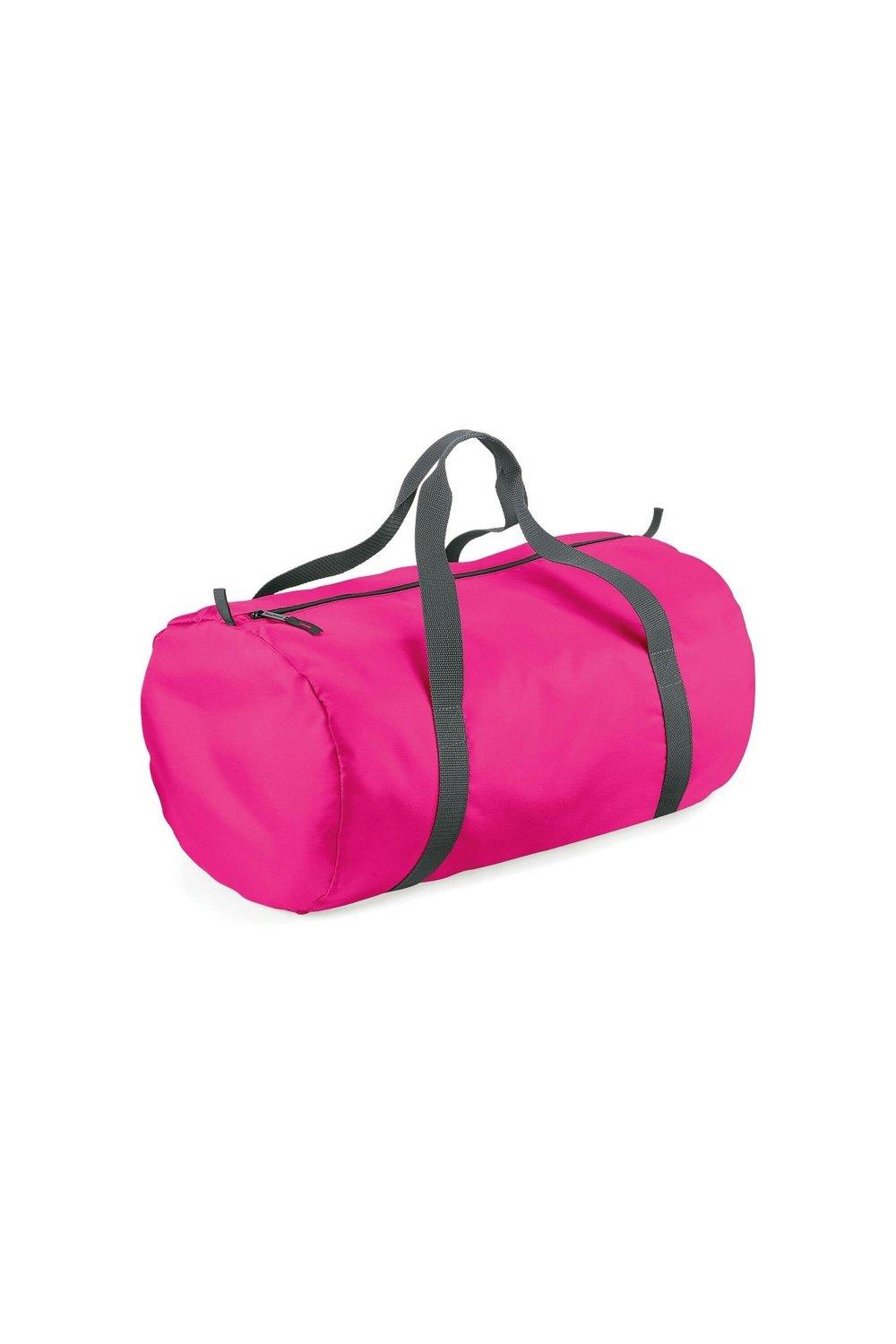 цена Спортивная сумка Barrel Packaway Bagbase, розовый