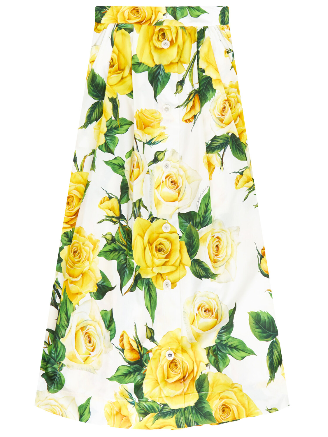 

Юбка Dolce&Gabbana Rose-print, белый