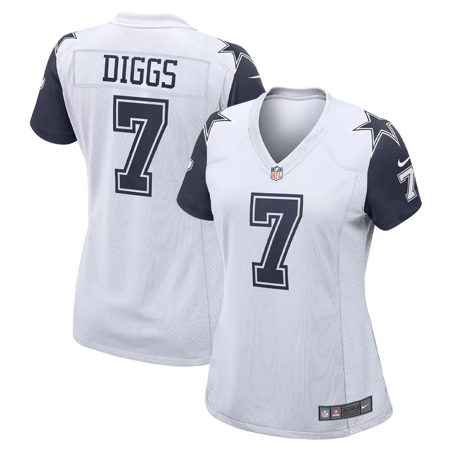 

Женское белое джерси Nike Trevon Diggs Dallas Cowboys Team Game Nike, Белый