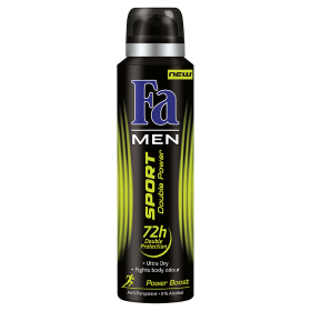 Fa Men Sport Double Power Boost спрей дезодорант, 150 ml дезодорант роликовый fa men sport double power power boost 50 мл