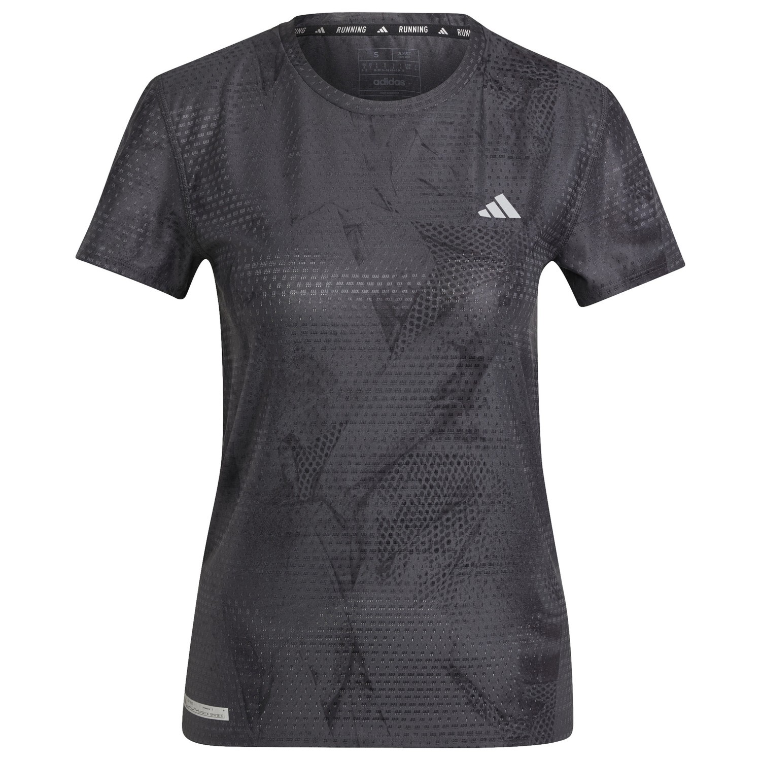 

Беговая рубашка Adidas Women's ULT AOP Heather Tee, цвет Carbon/Black