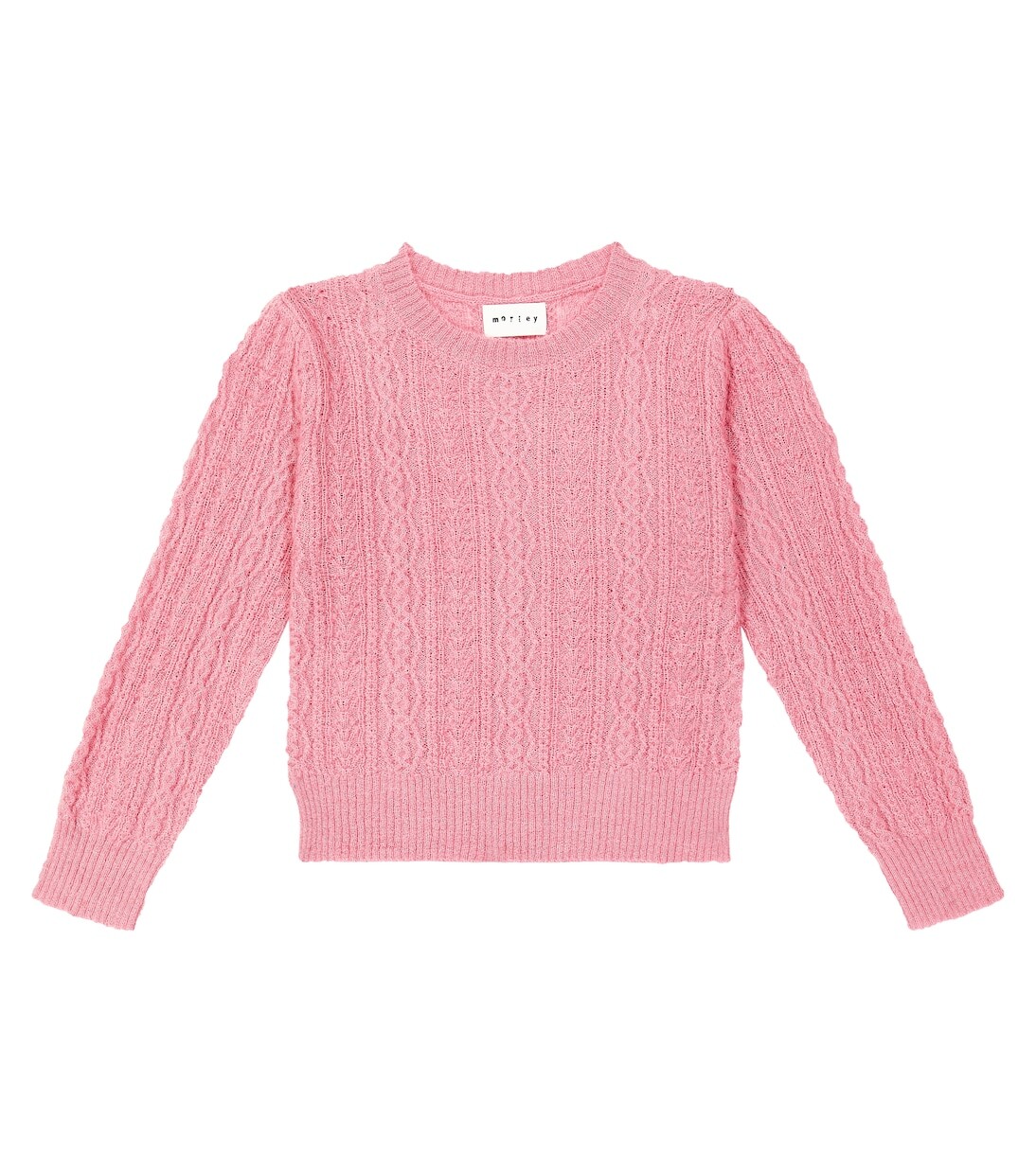 

Свитер taco косой вязки из смесовой шерсти Morley, розовый