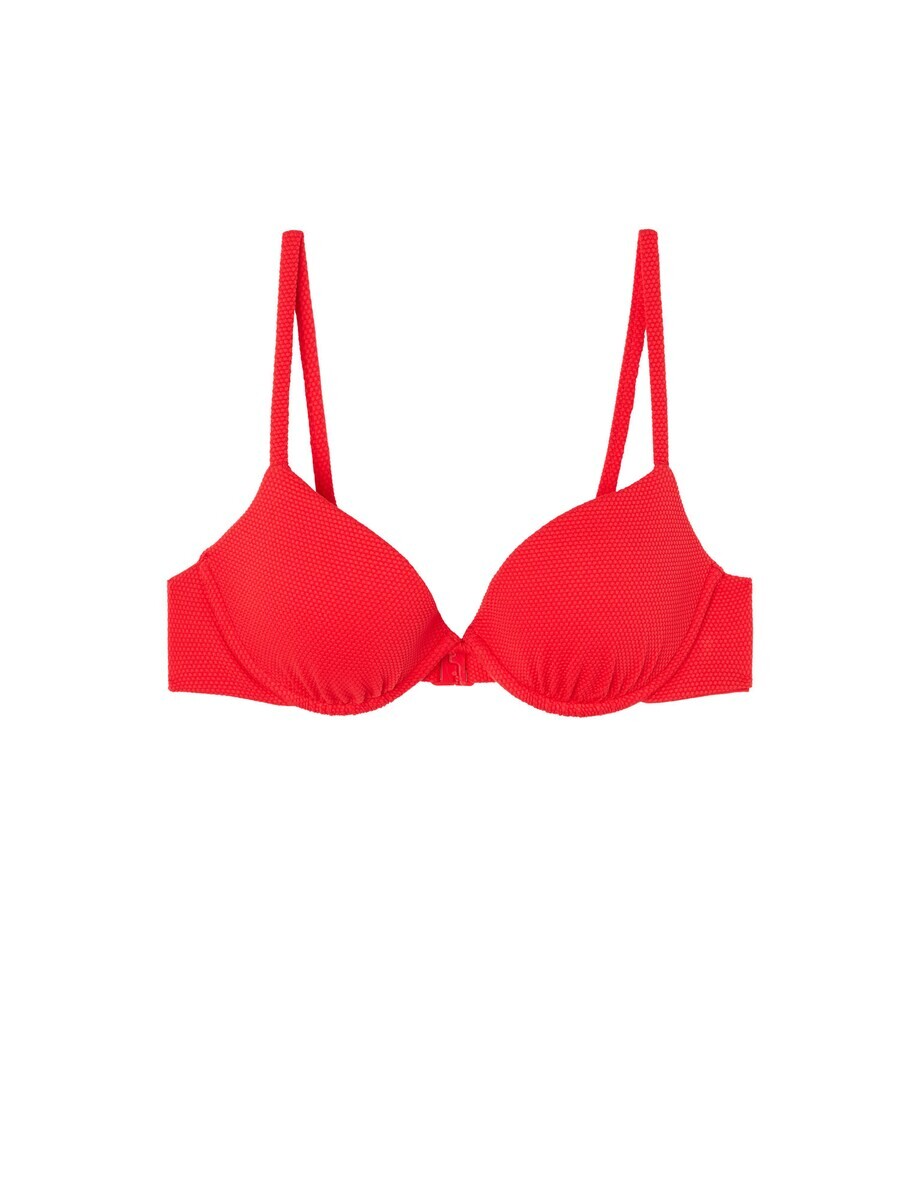 

Топ бикини CALZEDONIA T-shirt Bikini Top CLASSIC PIQUET, цвет Blood red
