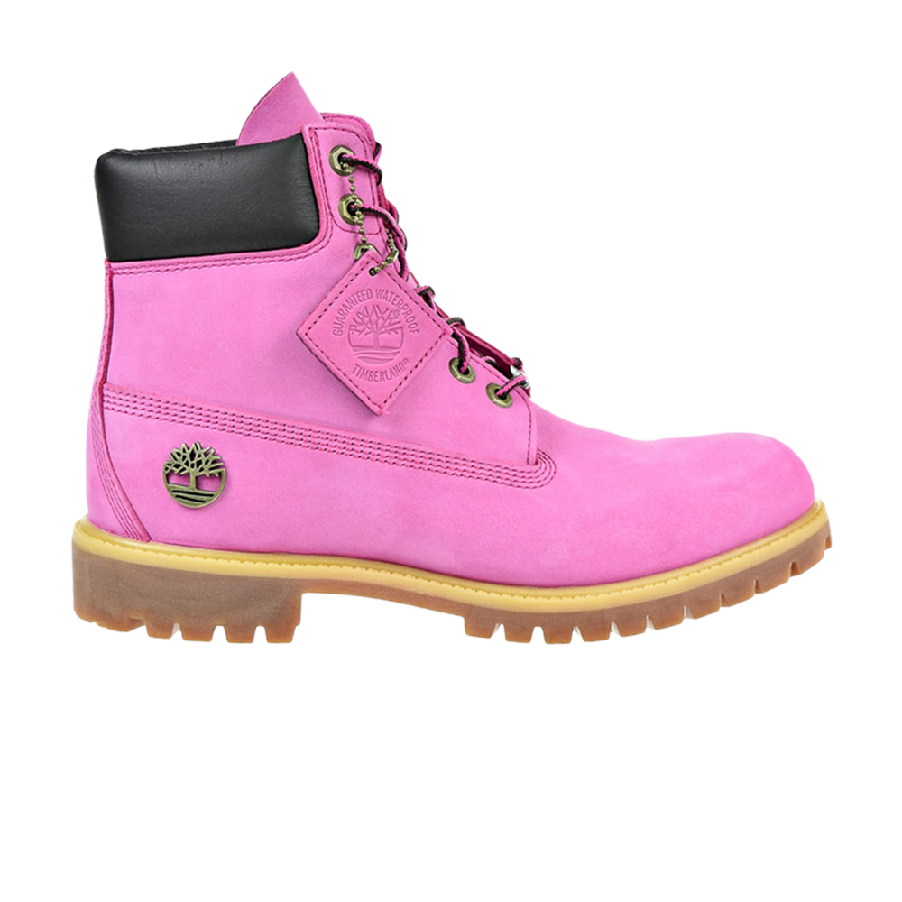 

6-дюймовые водонепроницаемые ботинки премиум-класса Junior Timberland, розовый