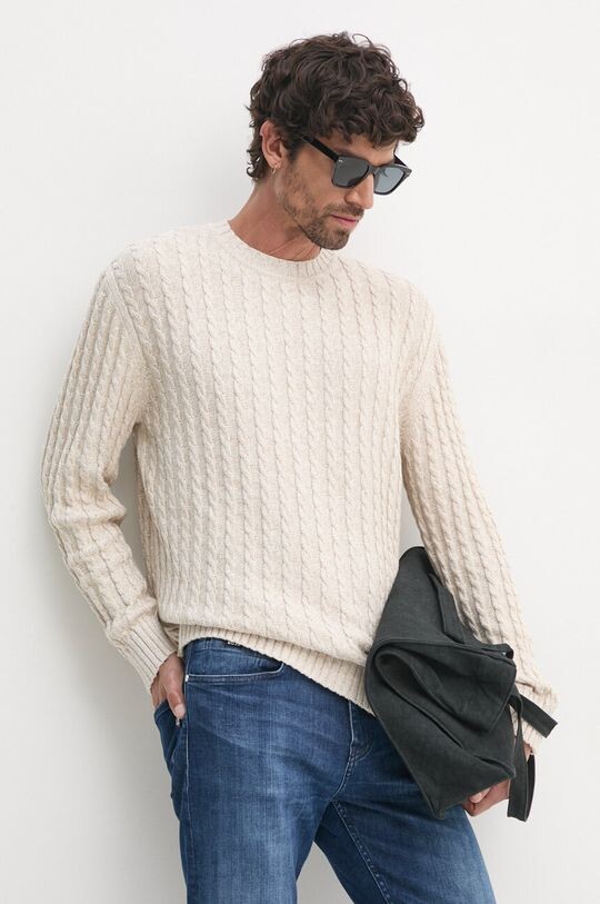 

ЧАРЛИ хлопковый свитер Pepe Jeans, бежевый