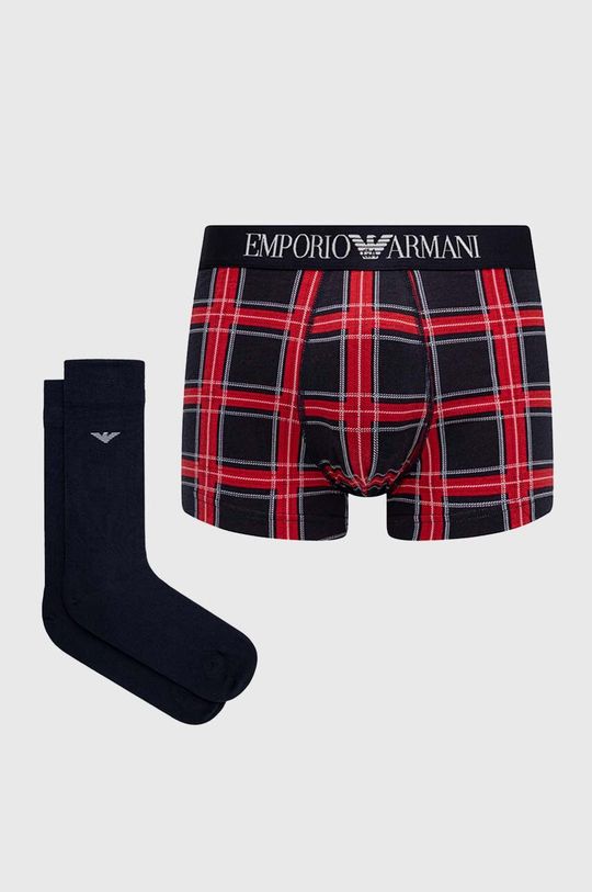 Боксеры и носки Emporio Armani Underwear, мультиколор 3 упаковки носков emporio armani underwear белый