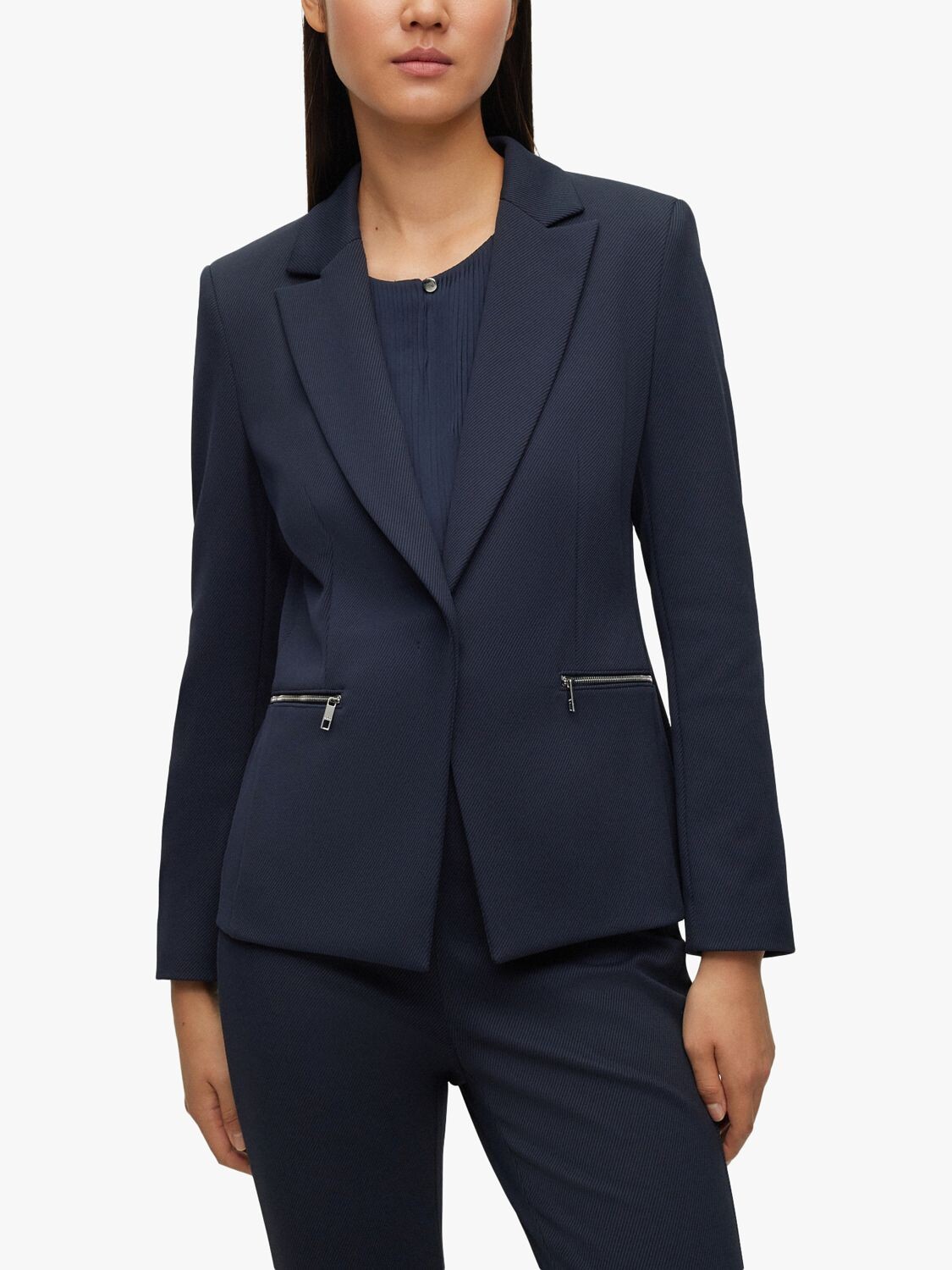 

Дженета Блейзер HUGO BOSS, темно-синий