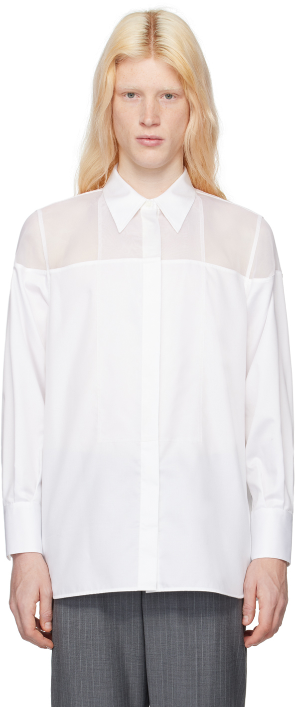 Белая рубашка из смокинга Helmut Lang