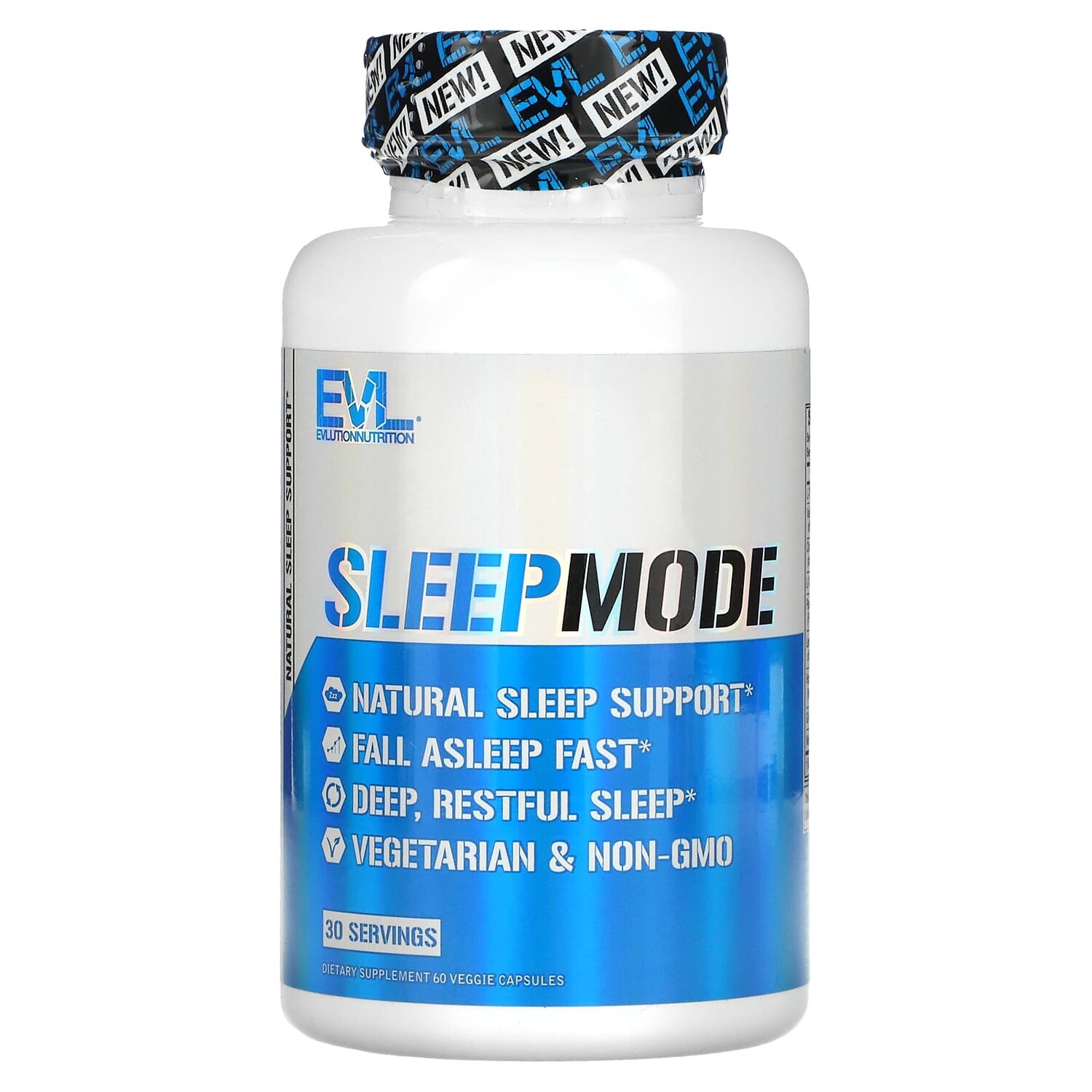 

SleepMode, добавка, способствующая хорошему сну, 30 растительных капсул, EVLution Nutrition