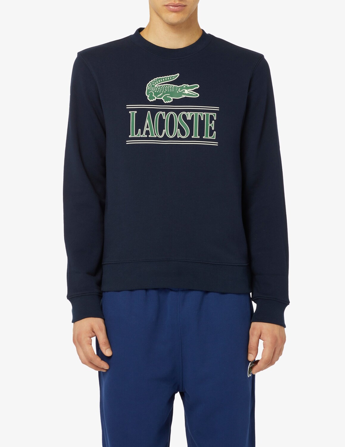 

Толстовка макси с логотипом Lacoste, синий