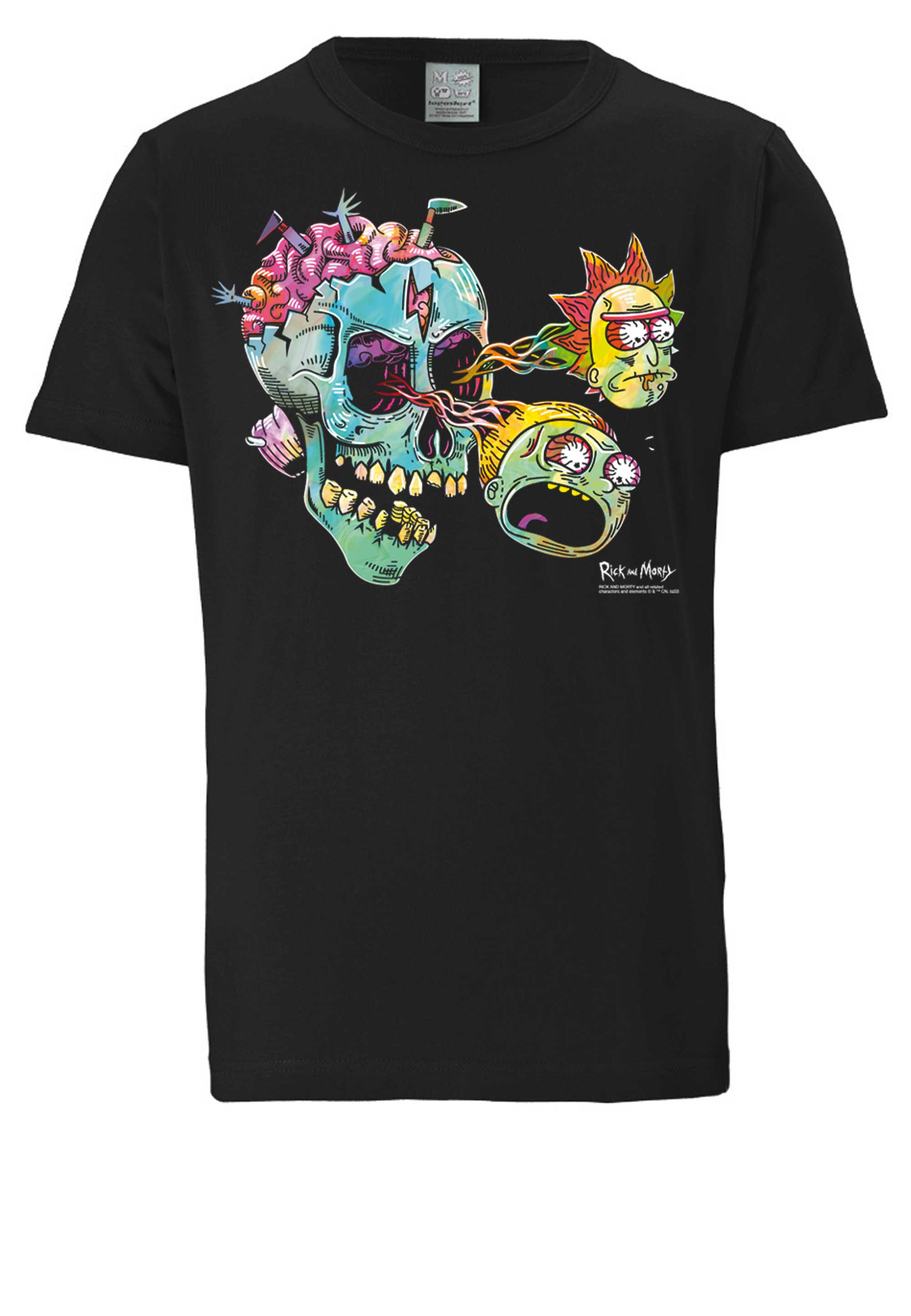 Футболка Logoshirt Rick & Morty Eyeball Skull, черный