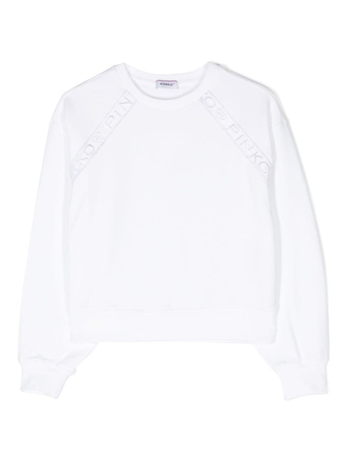 

Толстовка с вышитым логотипом Pinko Kids, белый
