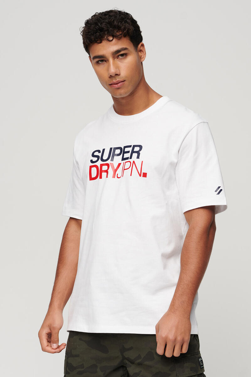 

Свободная футболка с логотипом Sportswear Superdry, белый