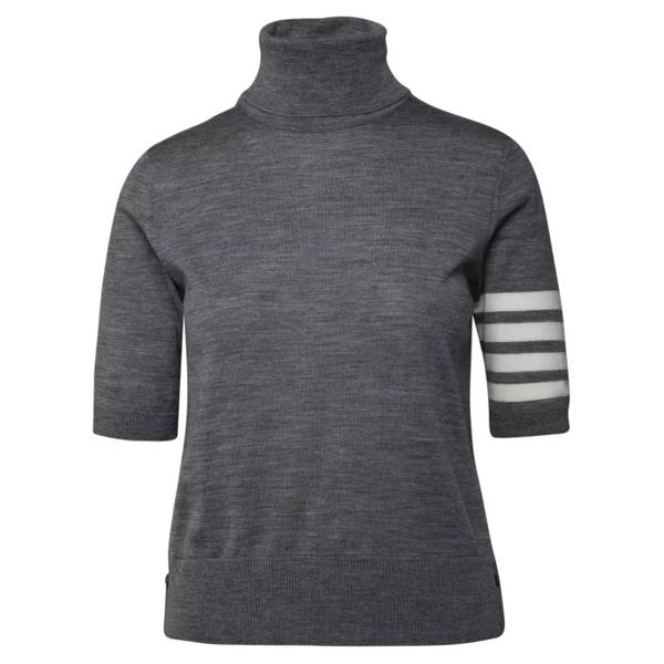 

Свитер gray virgin wool sweater Thom Browne, серый