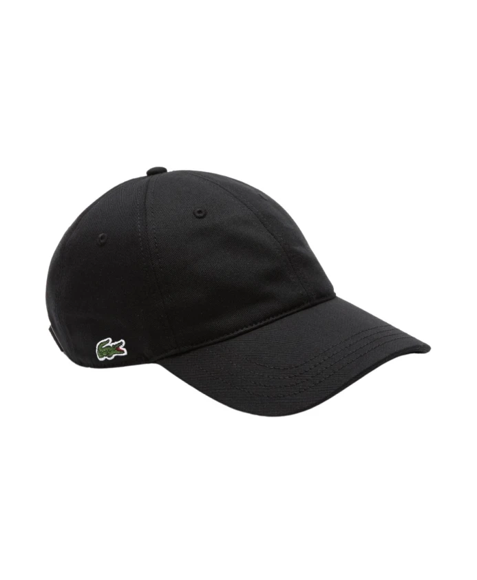 

Кепка с вышивкой под крокодила Lacoste, черный