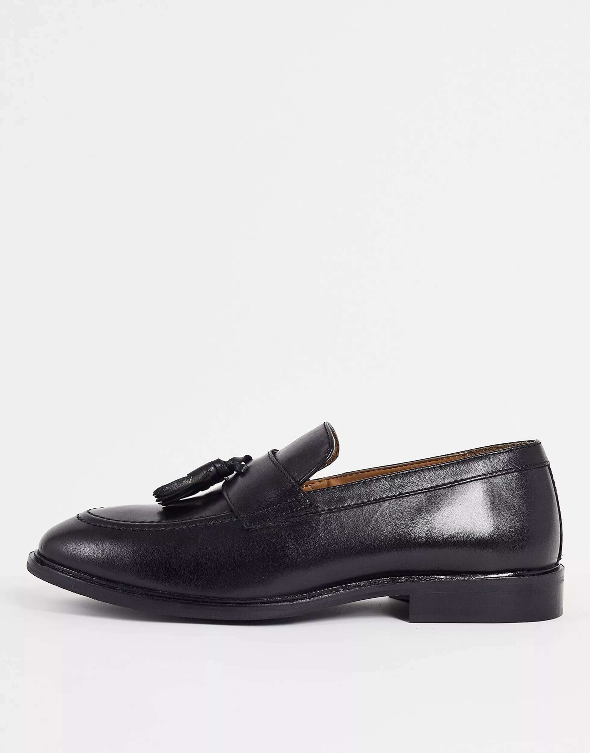 

Черные кожаные лоферы Schuh raheem, Черный