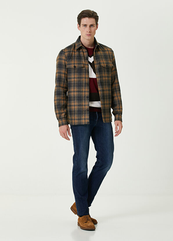 

Синие джинсовые брюки Kiton, Синий
