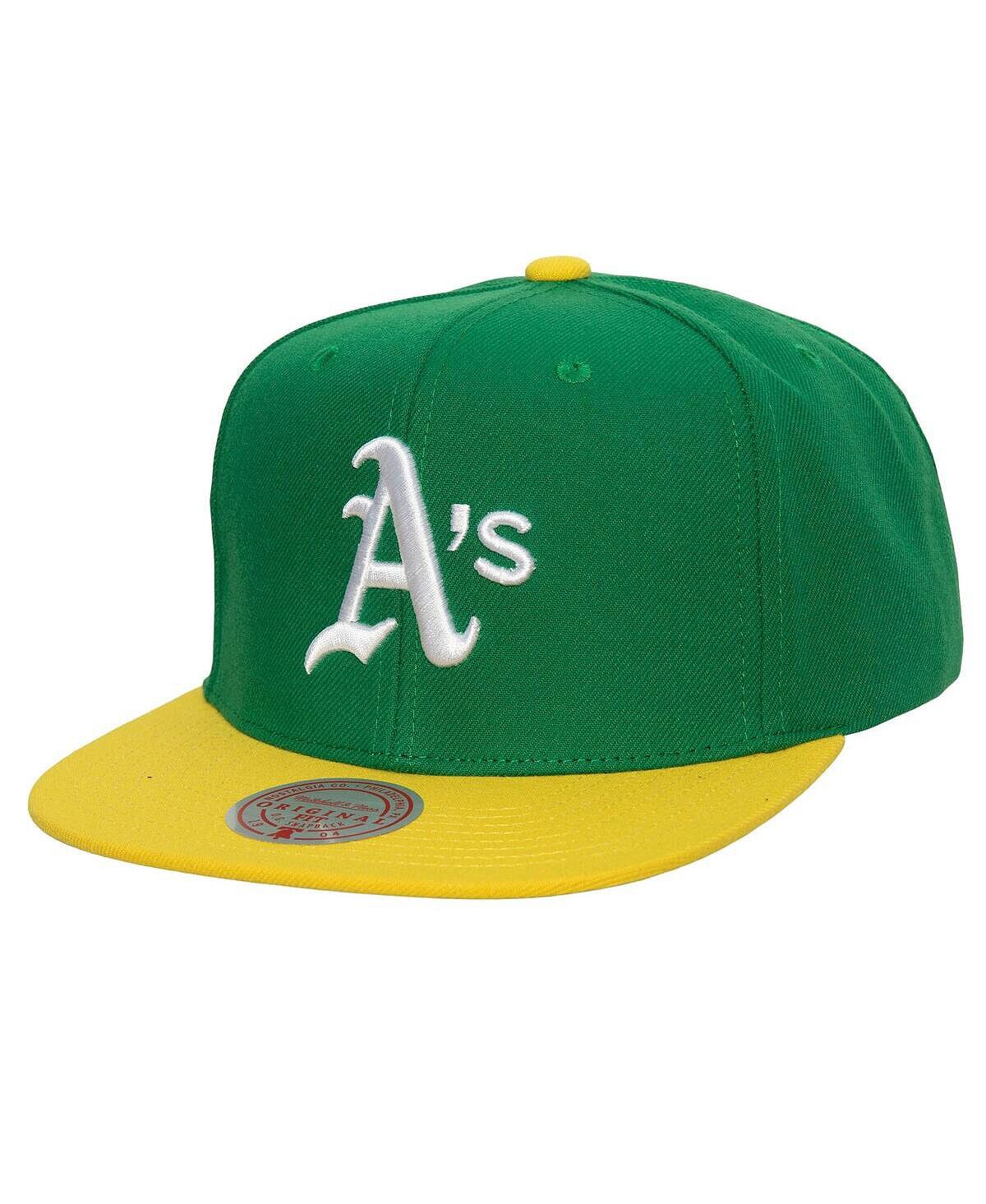 

Мужская зеленая кепка Oakland Athletics Cooperstown Collection Evergreen Snapback Mitchell & Ness