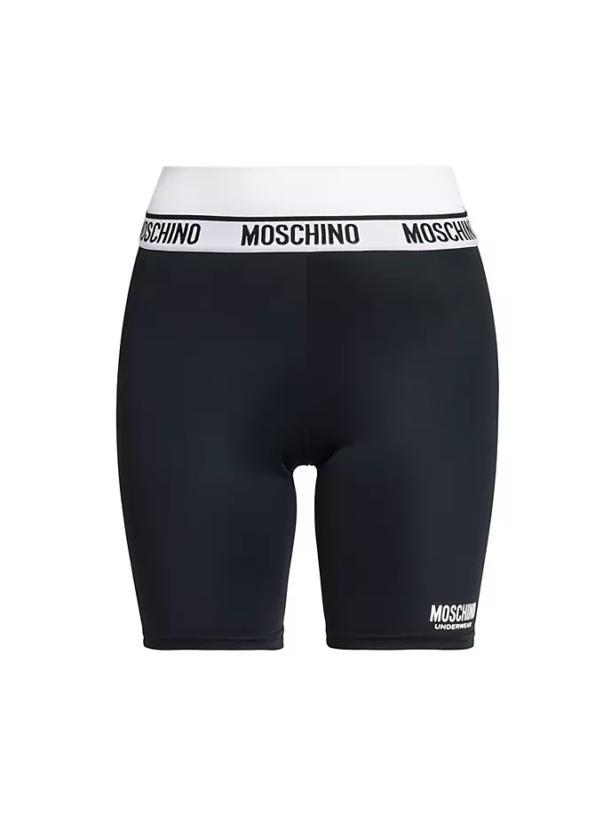 

Байкерские шорты с логотипом Fantasy Moschino, черный