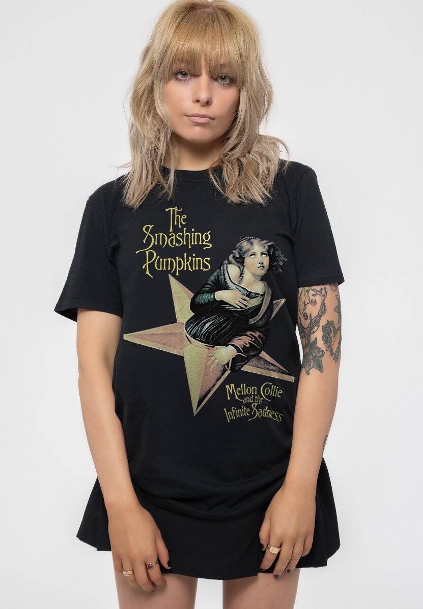 

Футболка с принтом THE SMASHING PUMPKINS MELLON COLLIE Paradiso Clothing, черный