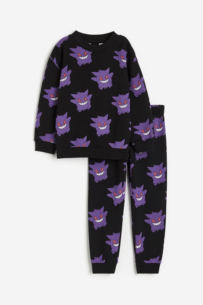 

Комплект из 2 предметов H&M x Pokémon Printed, черный/фиолетовый