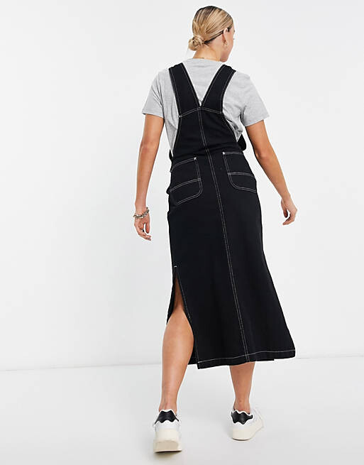 

Черное комбинезон с контрастной строчкой ASOS DESIGN Maternity